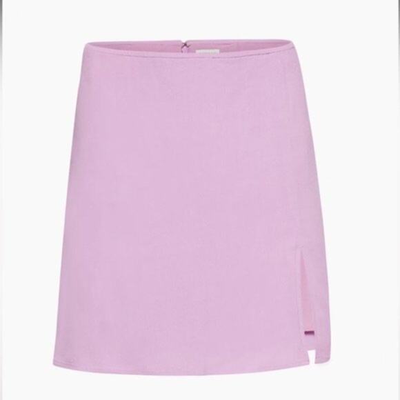 Aritzia Sunday Best Tatiana High Waisted Mini Skirt in Purple Amethyst Lilac Sz4 - Picture 1 of 12